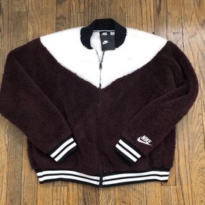 Nike teddy jacket